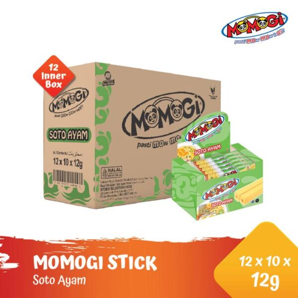 Momogi Stick Soto Ayam 12gr (1 Karton @ 12 Box)